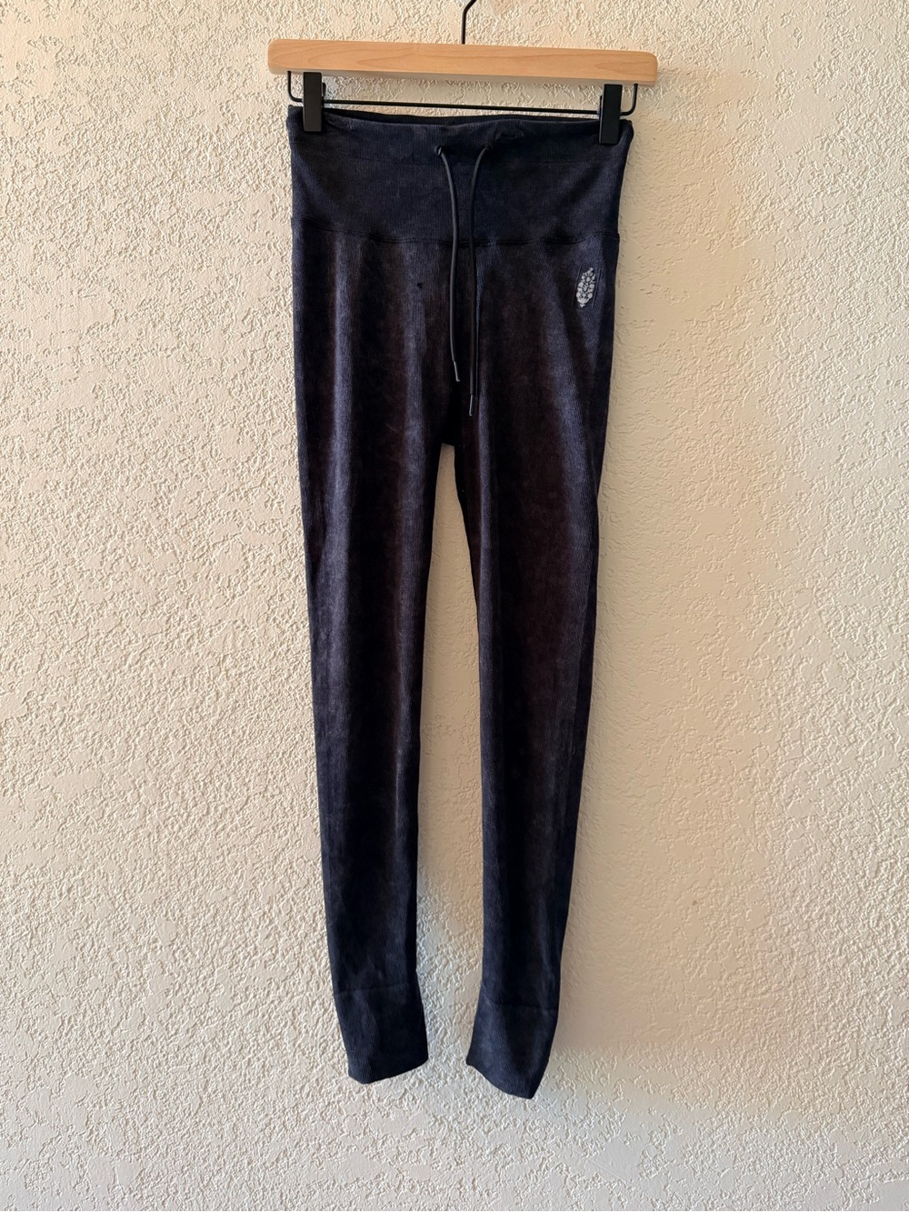 Free People FP Movement Go To Athletic Black High Rise Drawstring Leggings XS/S